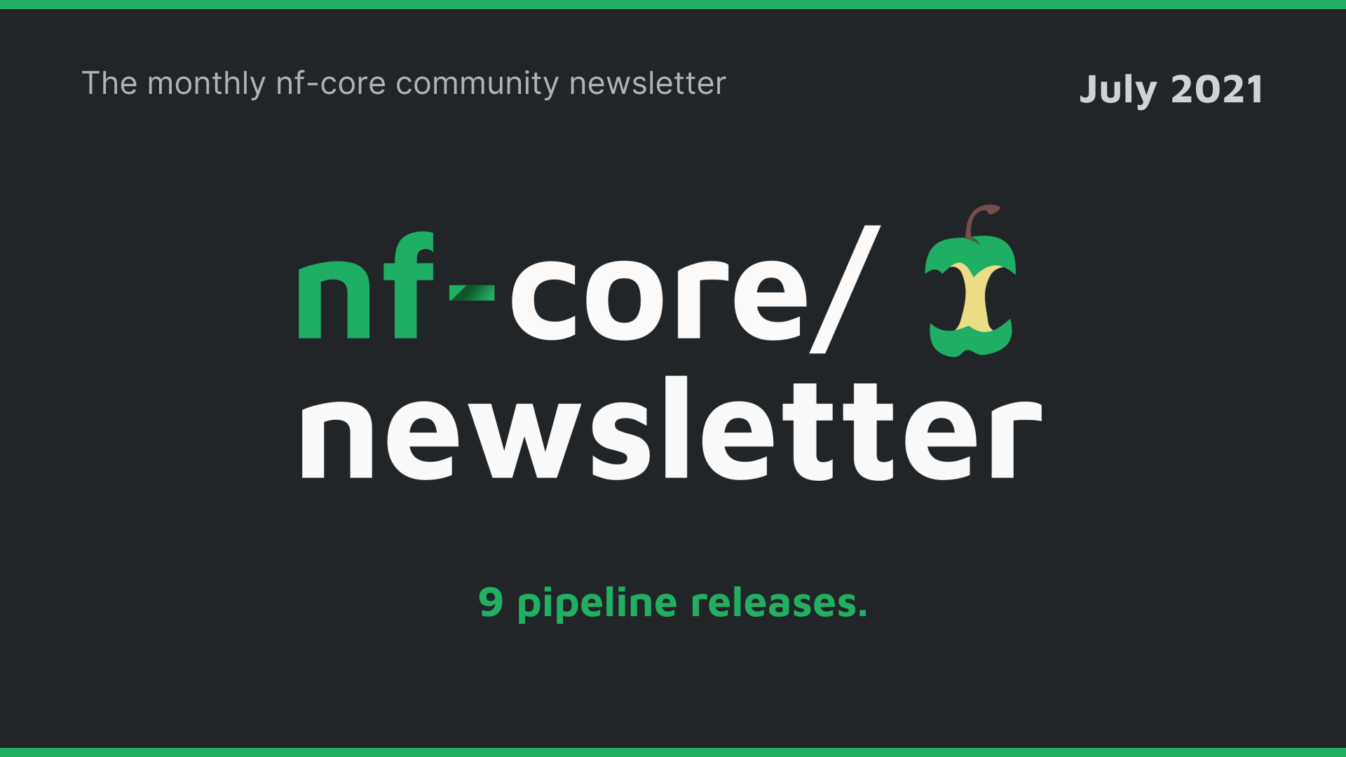 nf-core newsletter — July 2021
